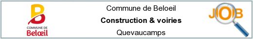 Offres d'emploi - Construction & voiries - Quevaucamps